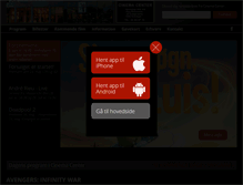 Tablet Screenshot of cinemacenter.dk